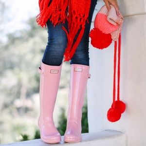 Hunter, Women's Original Tall Rain Boots [Size 6, Purring Pink]